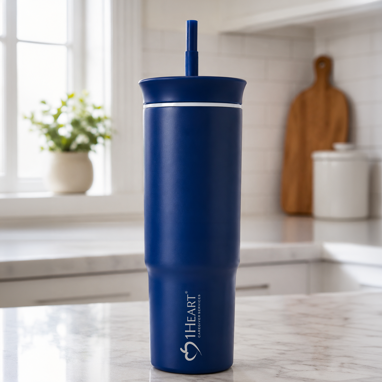 1Heart Tumbler with Straw