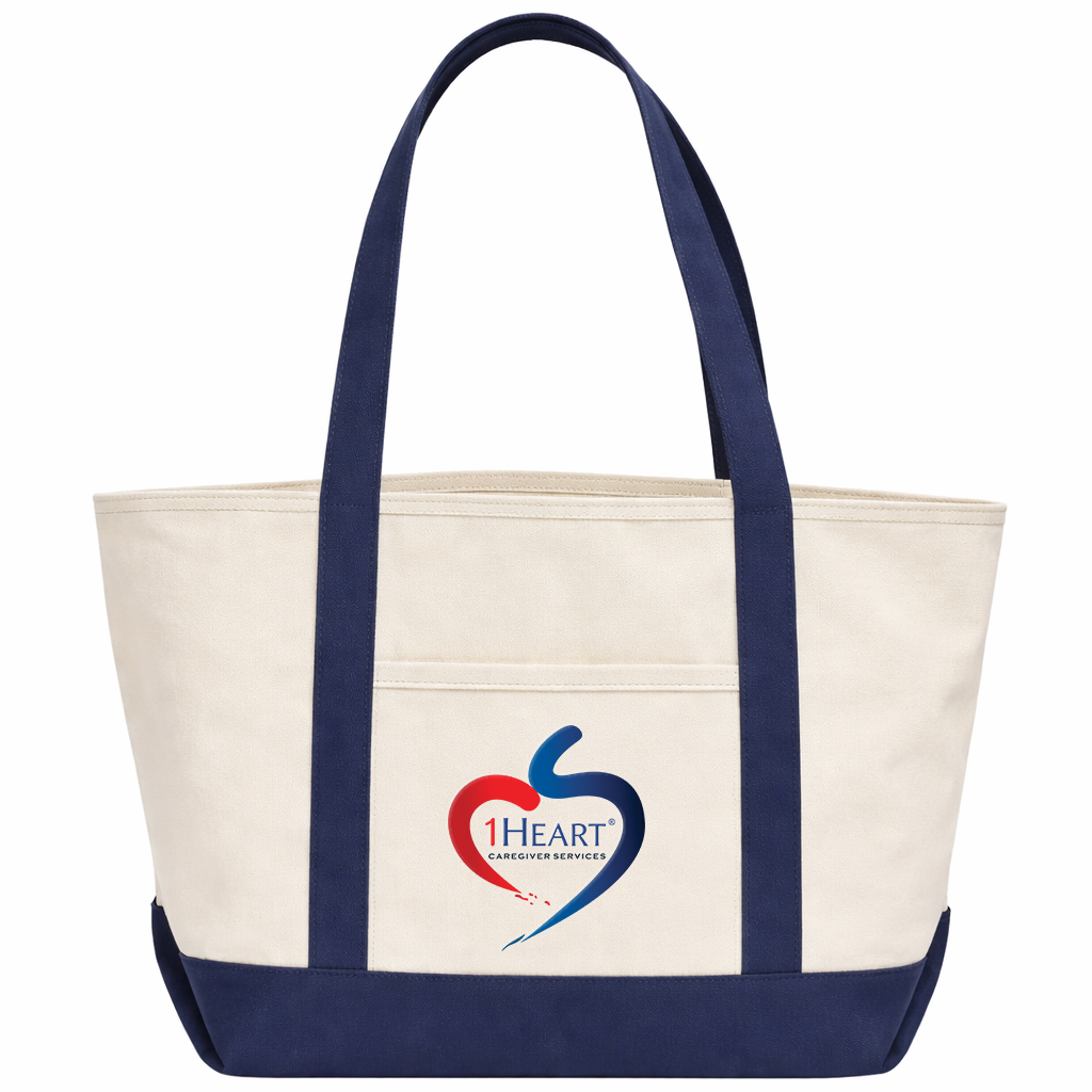 1Heart Canvas Tote Bag