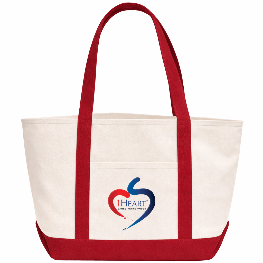 1Heart Canvas Tote Bag