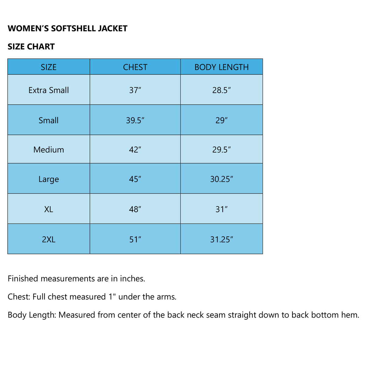 Softshell Jacket Size Softshell Jacket - Women – 1HeartStore